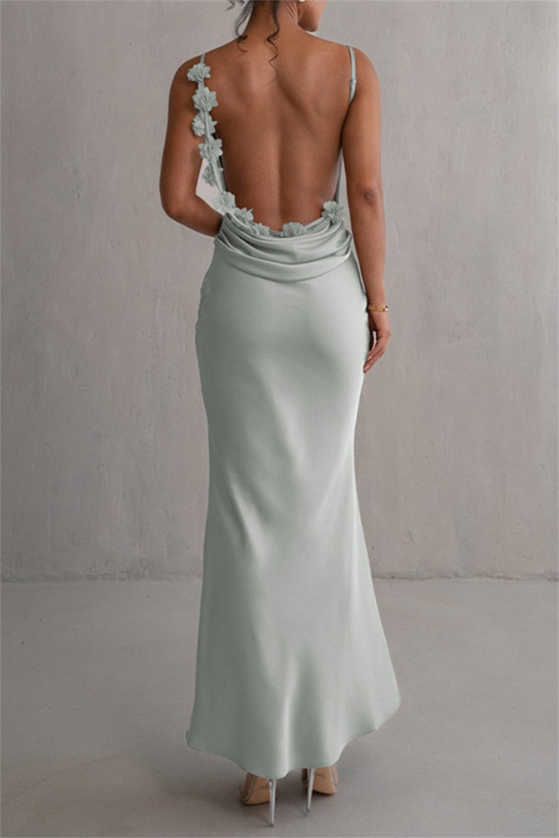 Sexy Formal Backless Spaghetti Strap Long Dresses(3 Colors) - Fashionpara