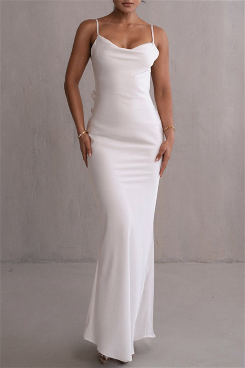 Sexy Formal Backless Spaghetti Strap Long Dresses(3 Colors) - Fashionpara