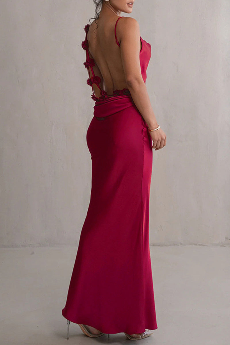 Sexy Formal Backless Spaghetti Strap Long Dresses(3 Colors) - Fashionpara