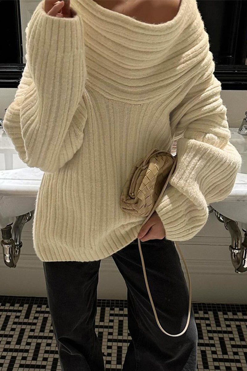 Florcoo Off Shoulder Casual Sweater - 5 Trendy Colors