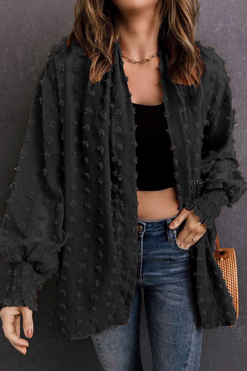 Bohonini Casual Fur Ball Cardigan for Stylish Outerwear