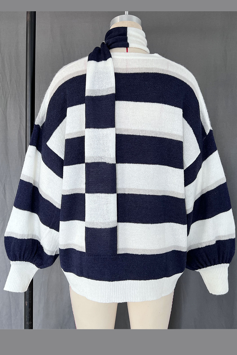 Bohonini Casual Stripe V-Neck Cardigans in 4 Stylish Colors