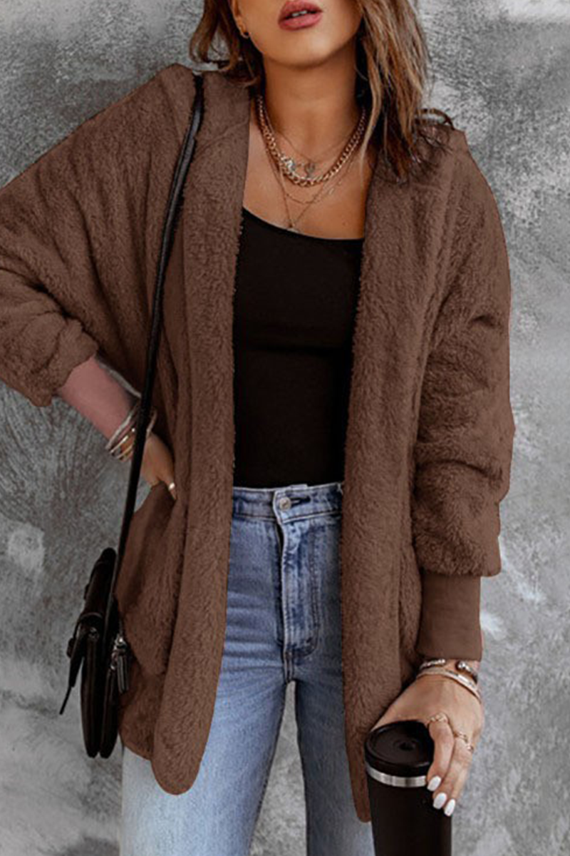 Fluffy Cardigan Outerwear for Casual Daily Comfort - 5 Colors