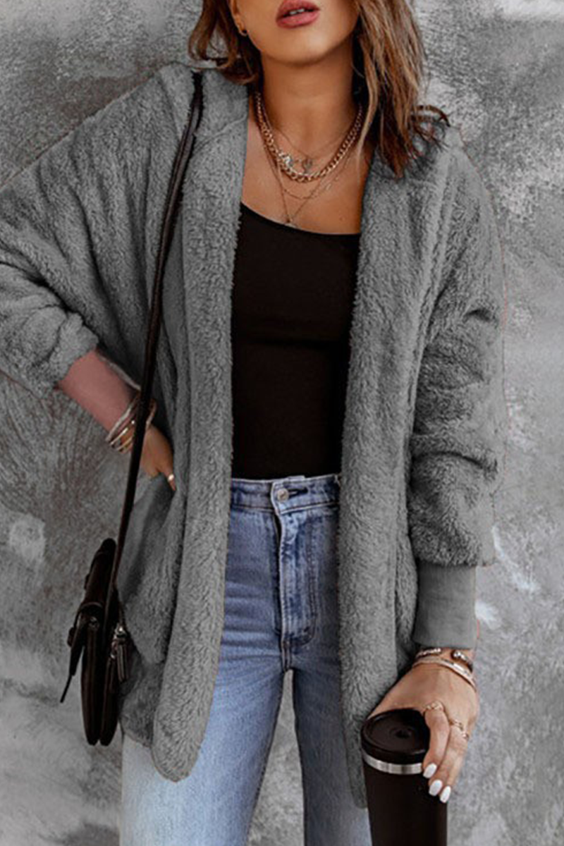 Fluffy Cardigan Outerwear for Casual Daily Comfort - 5 Colors