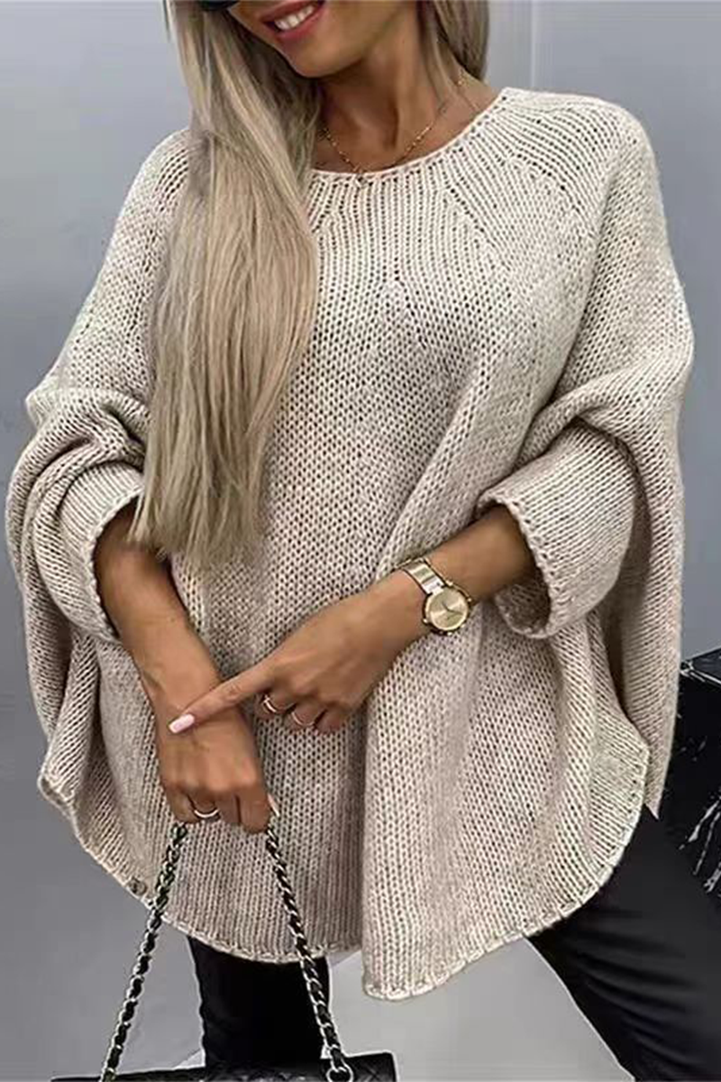 Bohonini Casual O Neck Sweater - Versatile Patchwork Style