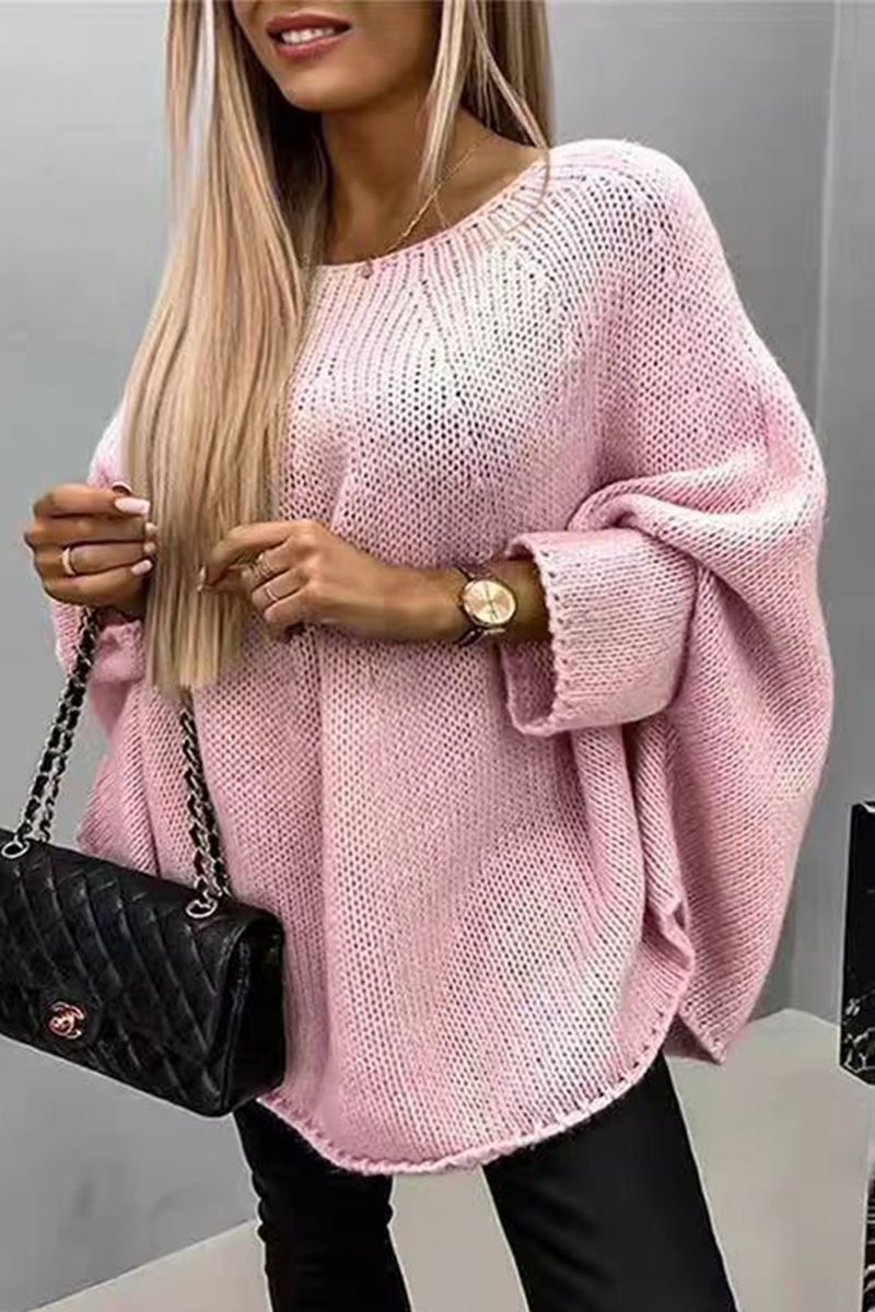 Bohonini Casual O Neck Sweater - Versatile Patchwork Style