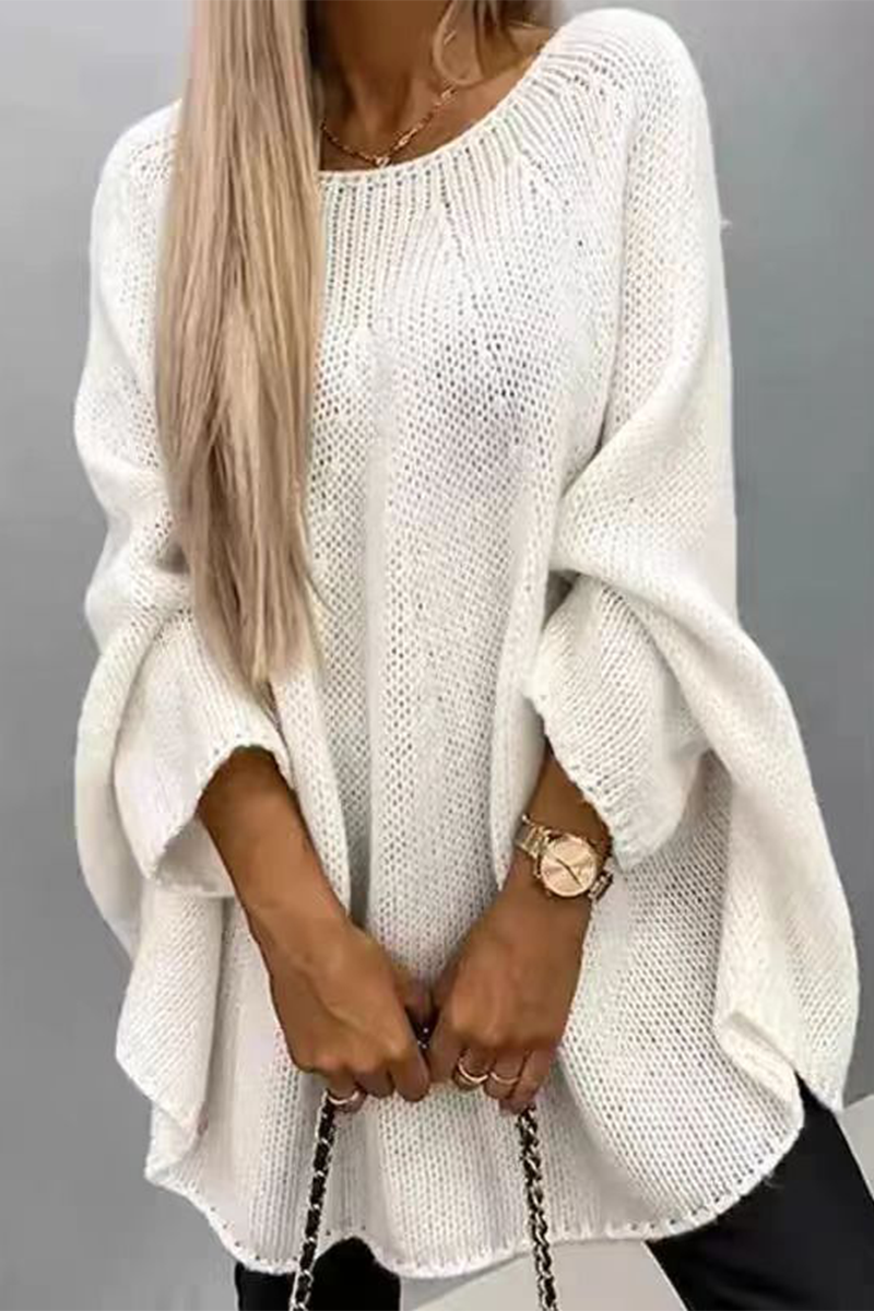 Bohonini Casual O Neck Sweater - Versatile Patchwork Style