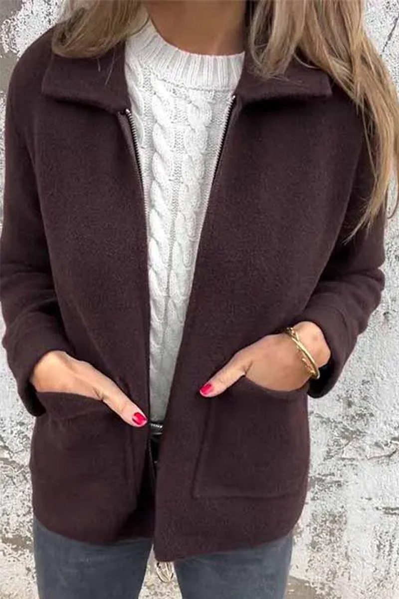 Stylish Casual Pocket Blazer Outerwear for Effortless Chic