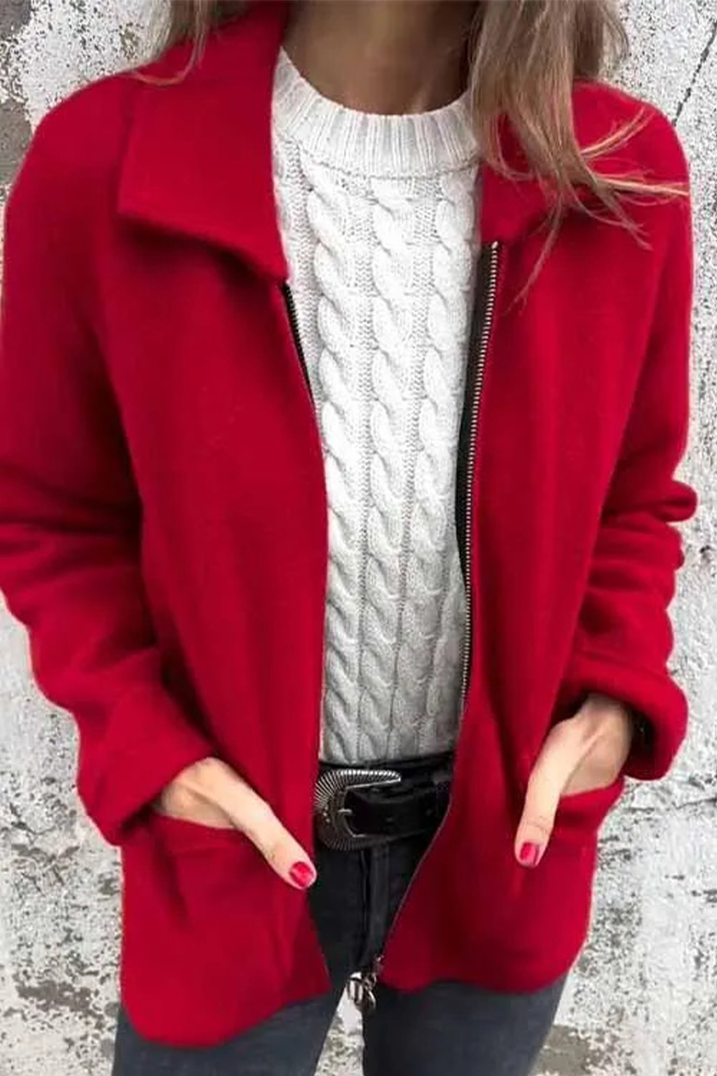 Stylish Casual Pocket Blazer Outerwear for Effortless Chic