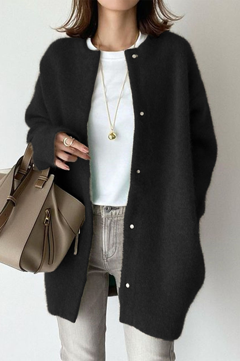 Stylish Casual Patchwork Knitted Jacket - 9 Color Options