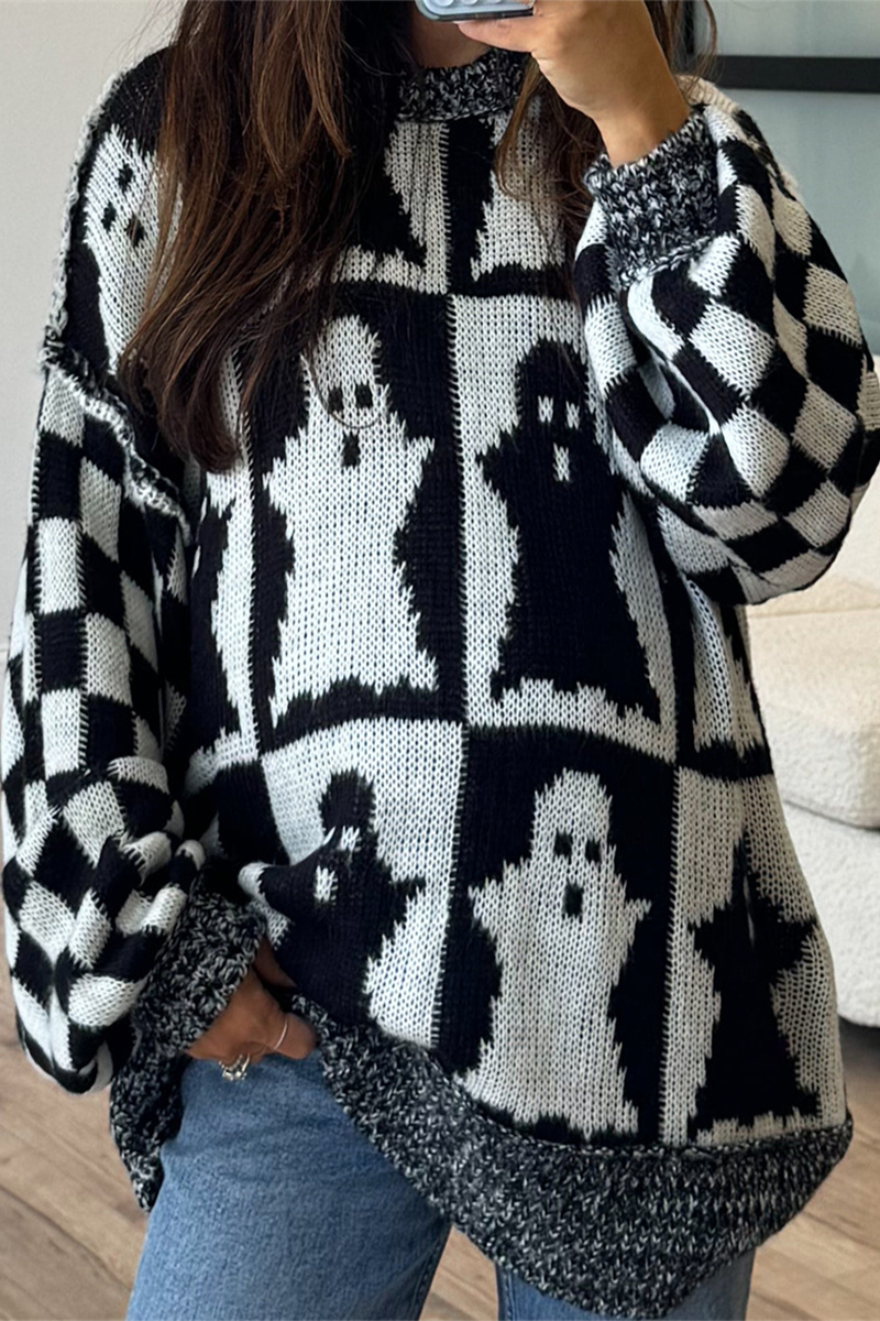 Bohonini Casual Plaid Weave Sweater for Effortless Style