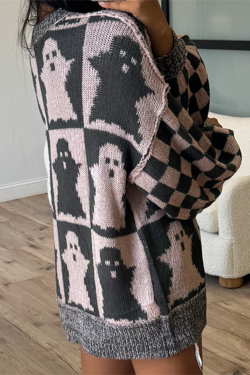 Bohonini Casual Plaid Weave Sweater for Effortless Style