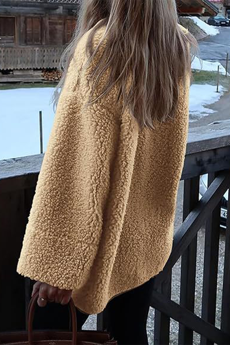 Stylish Contrast Pocket O Neck Blazer Jacket in 6 Colors