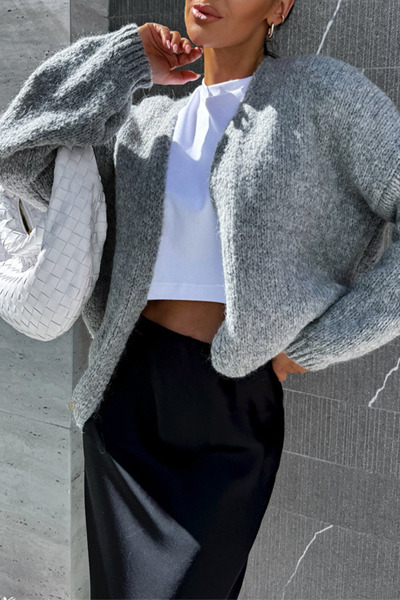 Bohonini Casual V Neck Knitted Jacket in Classic Colors