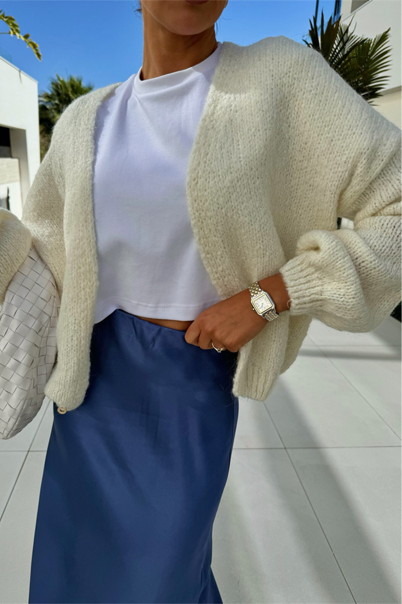 Bohonini Casual V Neck Knitted Jacket in Classic Colors