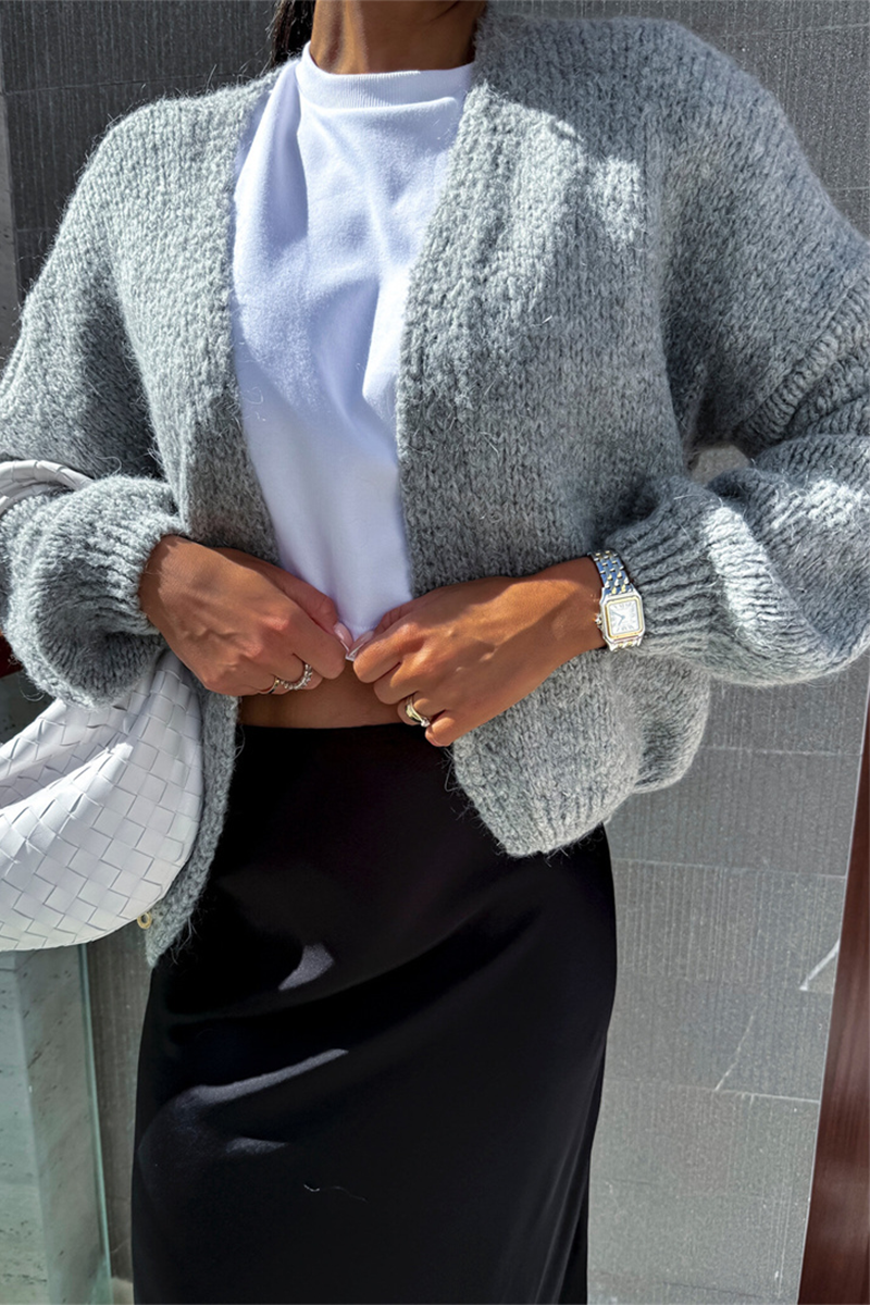 Bohonini Casual V Neck Knitted Jacket in Classic Colors