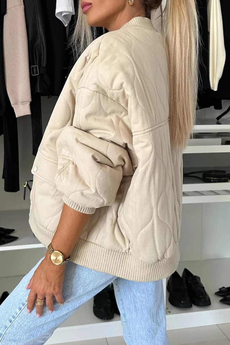 Casual O Neck Blazer with Pocket Buttons in 3 Colors