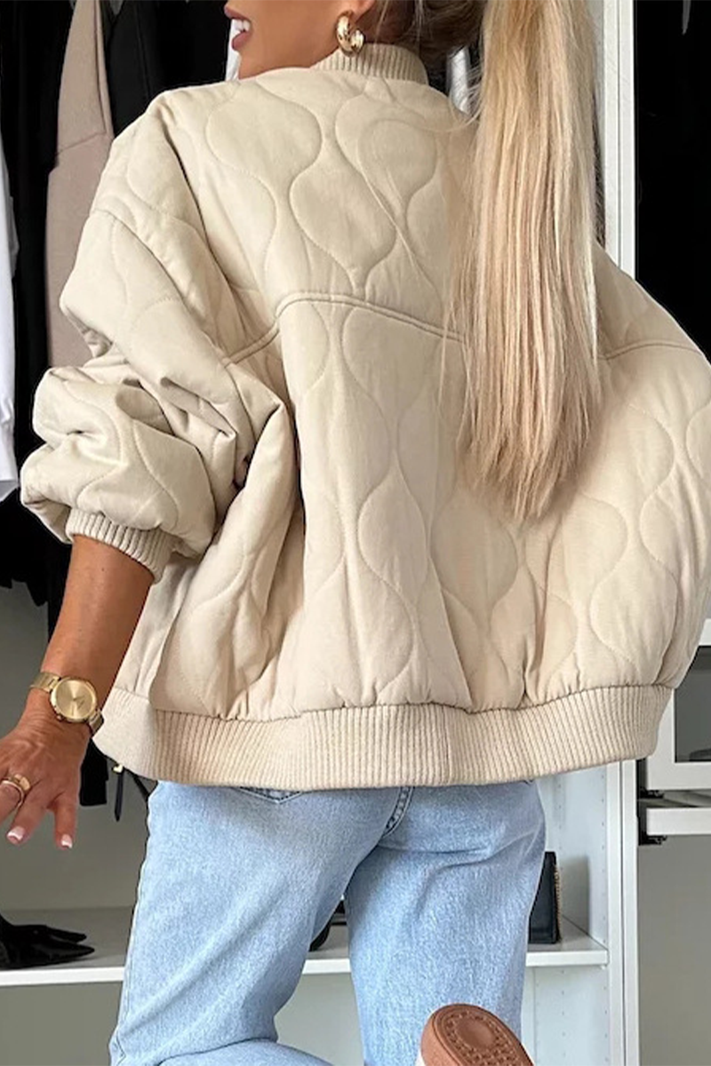 Casual O Neck Blazer with Pocket Buttons in 3 Colors