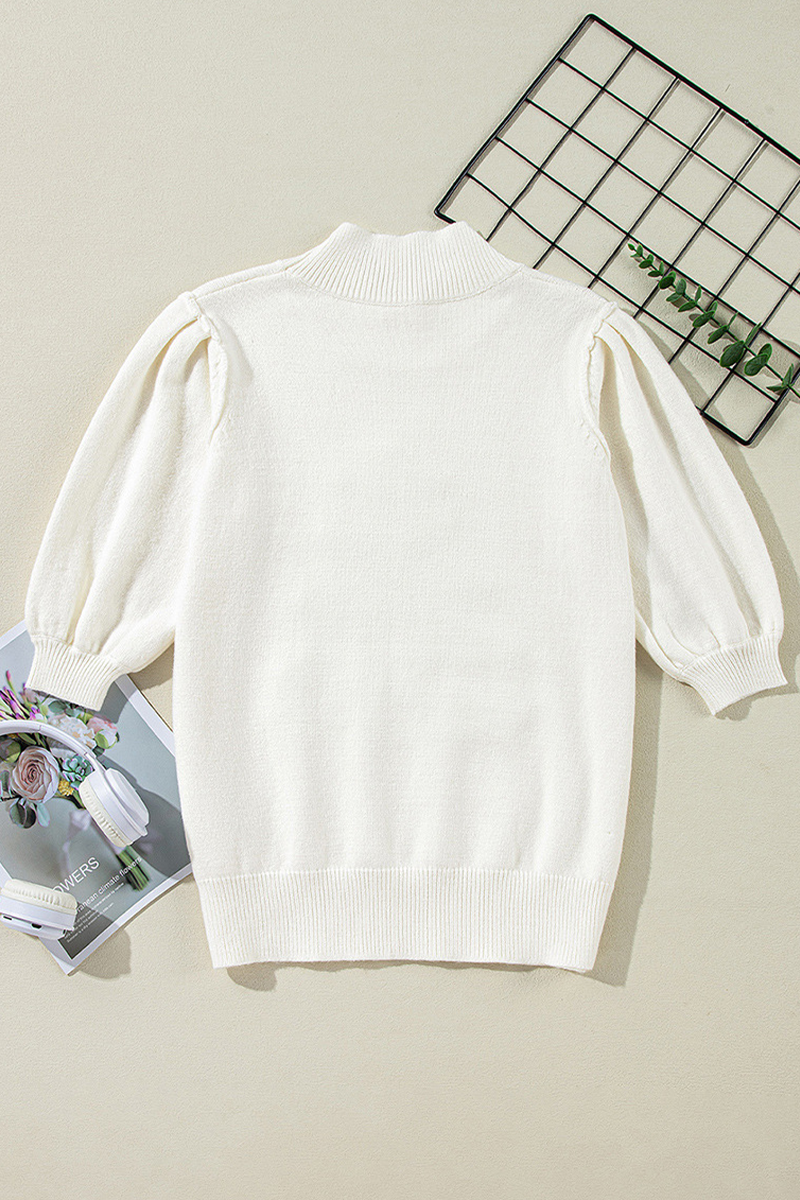 Bohonini Casual Christmas Sequin Patchwork Turtleneck Sweater