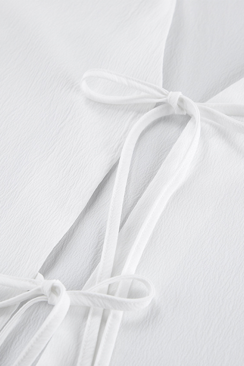 Casual Street Pocket Lace Up Turndown Collar Long Sleeve Two Pieces - Fashionpara