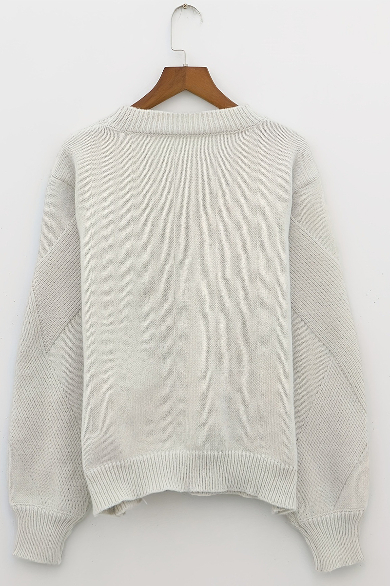 Bohonini Casual Solid Weave Sweater for Effortless Style