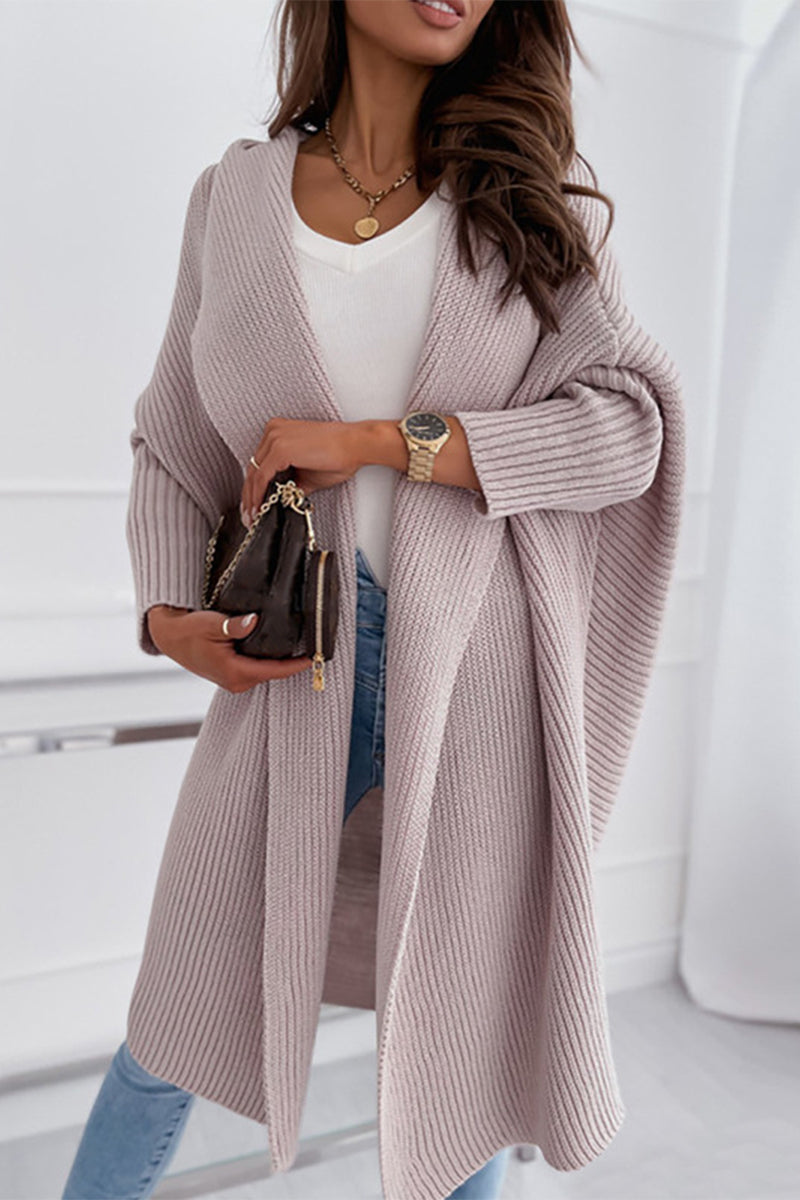 Bohonini Casual Knitted Cardigan with Stylish Collar Design