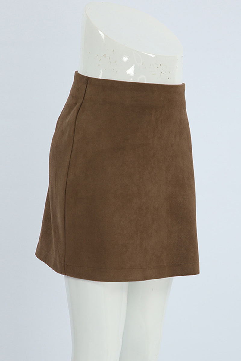 Casual Street Zipper Regular Solid Color Bottoms - Fashionpara