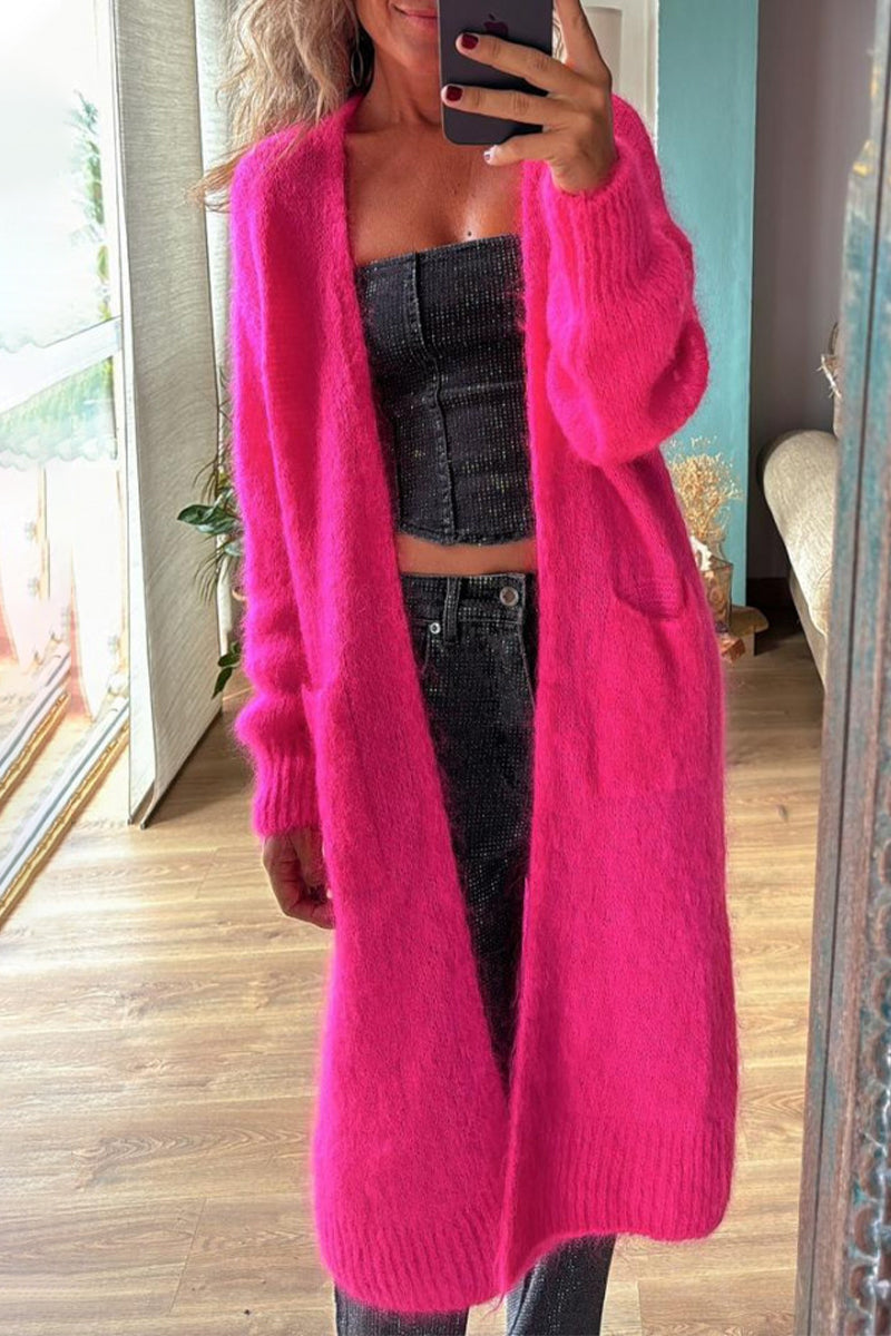 Bohonini Solid Color Cardigan for Effortless Layering Style