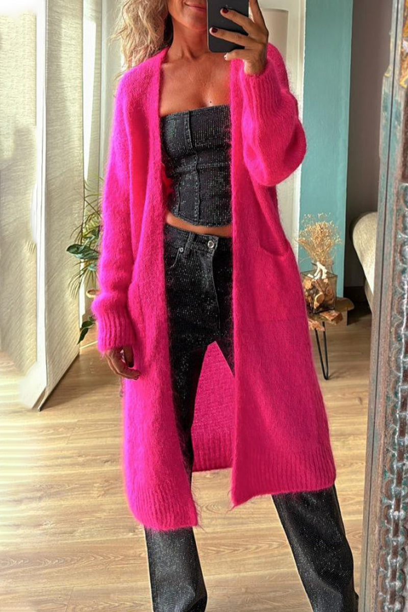 Bohonini Solid Color Cardigan for Effortless Layering Style