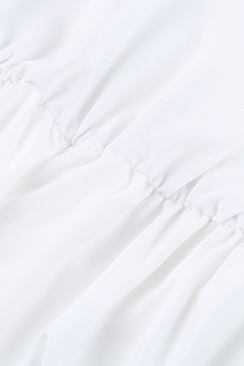 Sexy Ruched V Neck Wrapped Skirt Dresses - Fashionpara