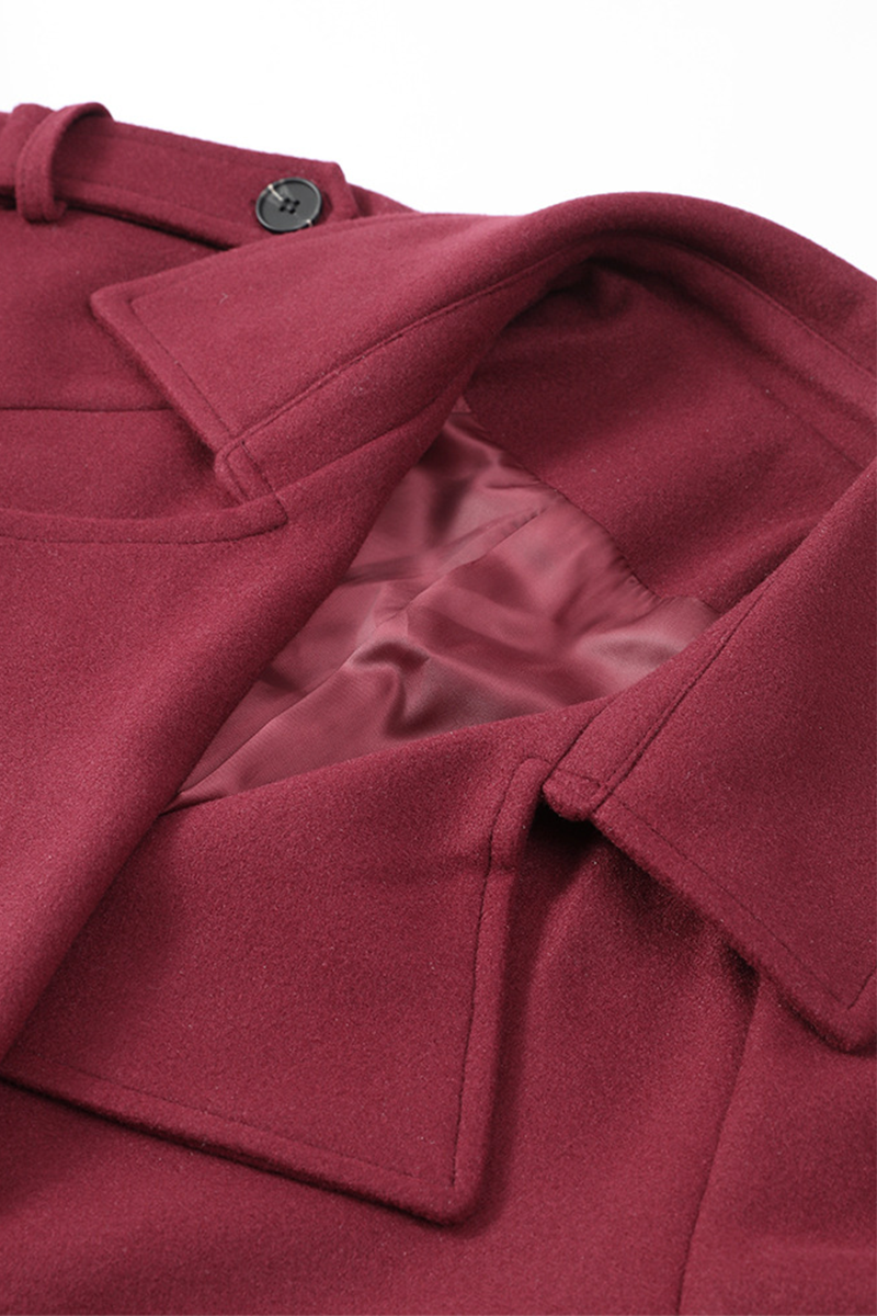 Stylish Casual Lace-Up Turndown Collar Outerwear Jacket