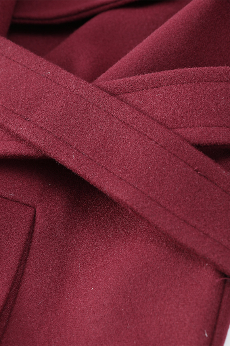 Stylish Casual Lace-Up Turndown Collar Outerwear Jacket