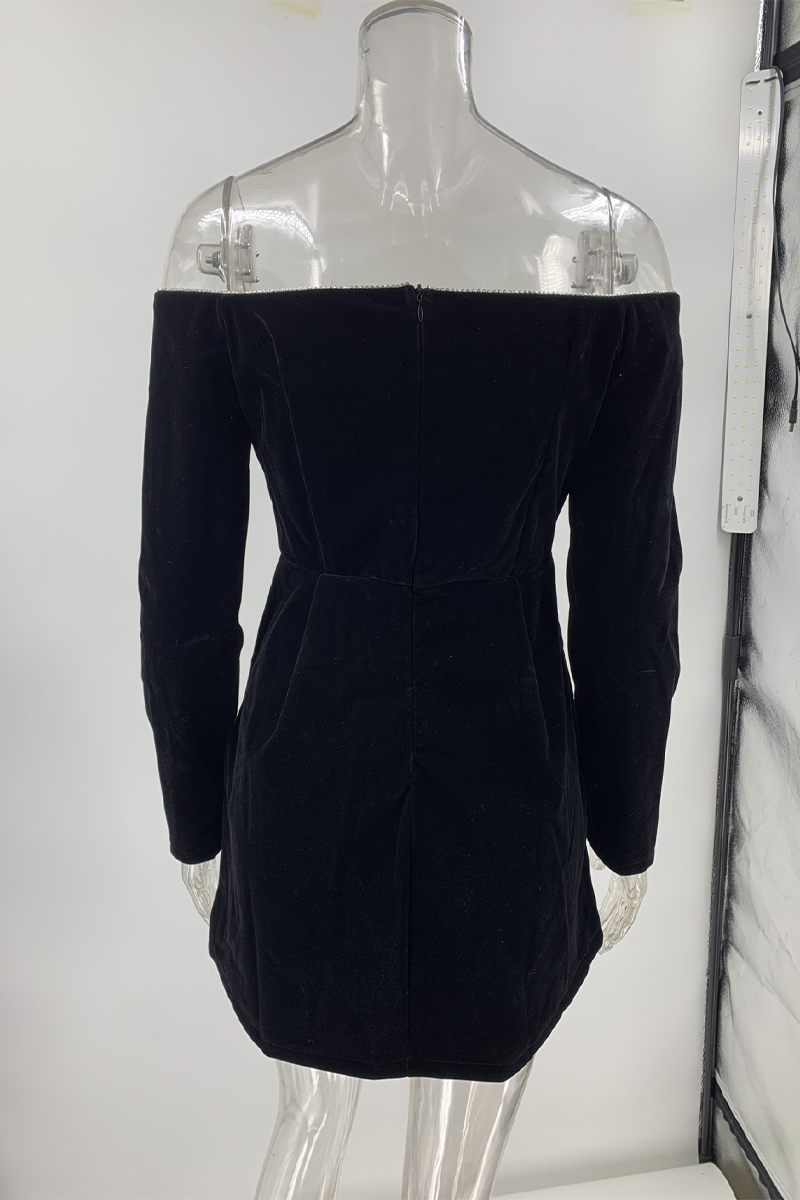 Sexy Rhinestone Decor Off Shoulder Princess Dresses - Fashionpara