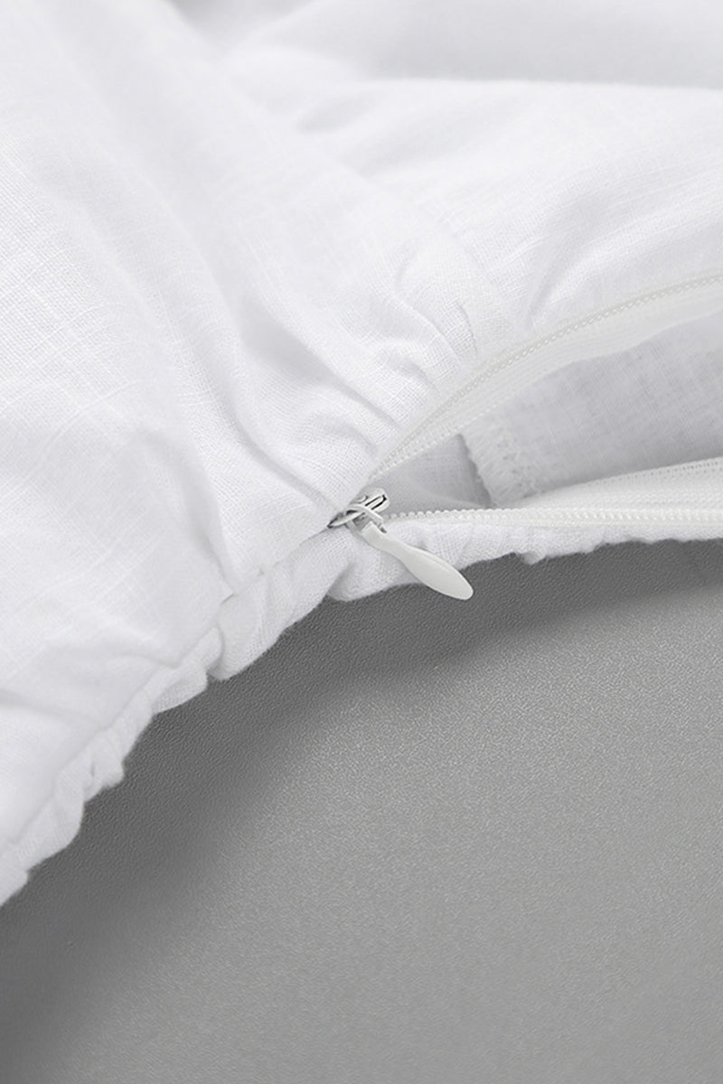 Elegant Ruffle Ruched Turn-back Collar Wrapped Skirt Dresses - Fashionpara