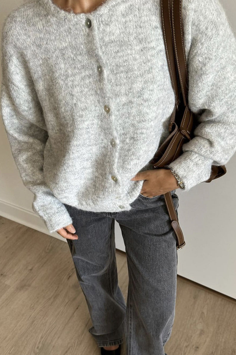 Bohonini Casual Knitted Jacket - Stylish O Neck Design, 5 Colors