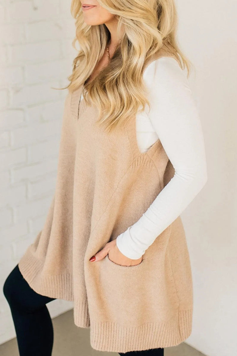 Bohonini Casual V Neck Sweater with Pocket in 5 Colors