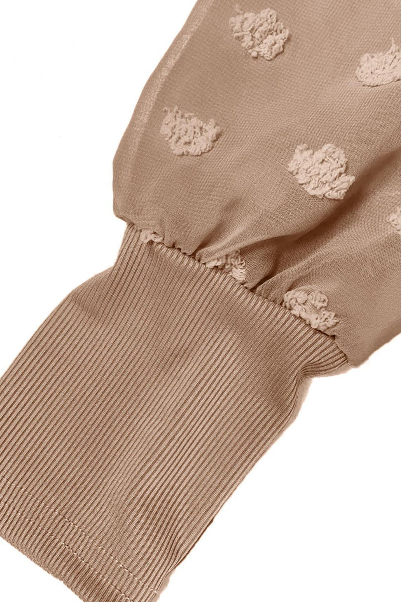 Casual Fur Ball Potholes O Neck Wrapped Skirt Dresses - Fashionpara