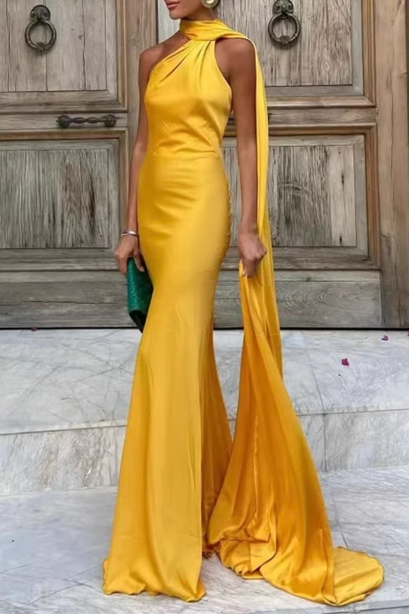 Sexy Irregular Halter Evening Dresses(4 Colors) - Fashionpara