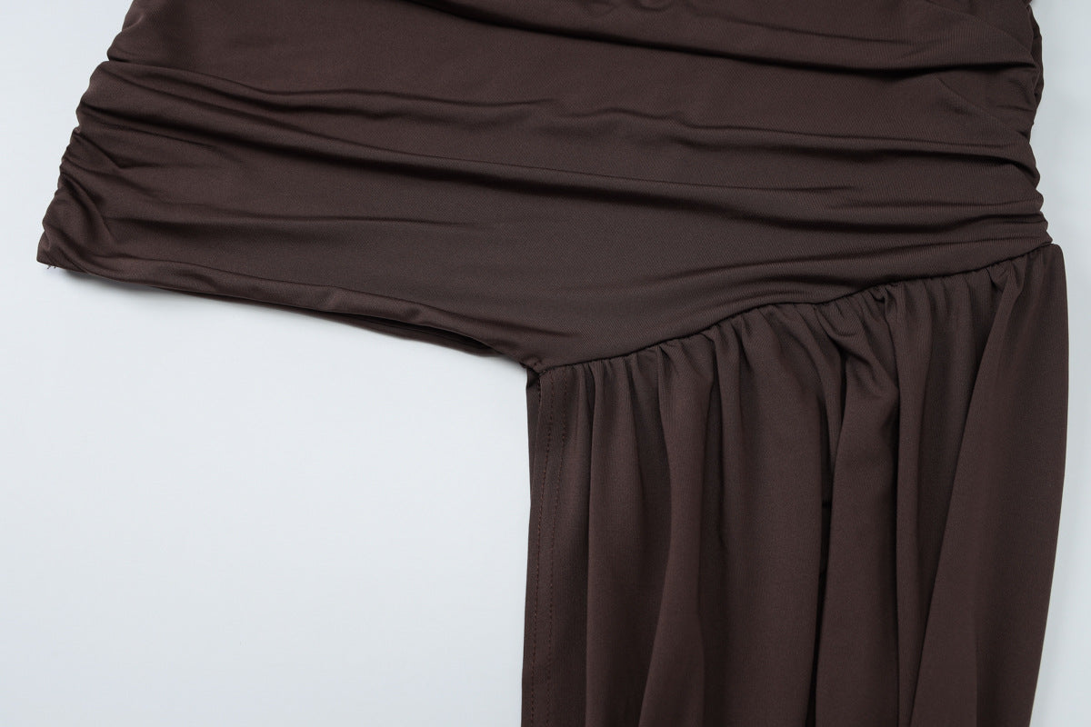 Gema Mini Dress - Brown