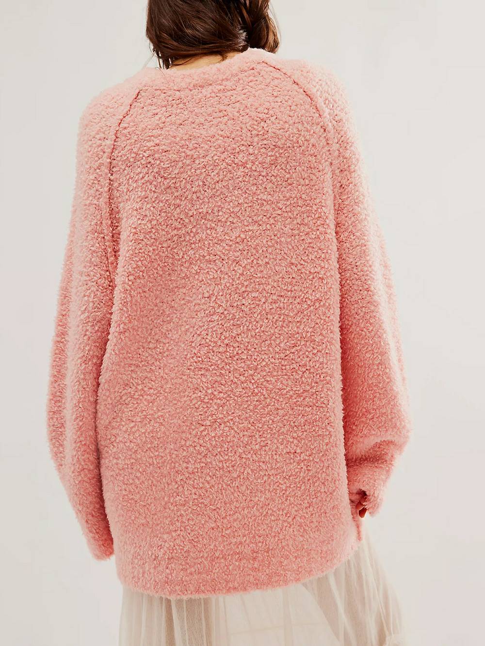 Lace Flowy Mini Dress & Teddy Sweater - View 21