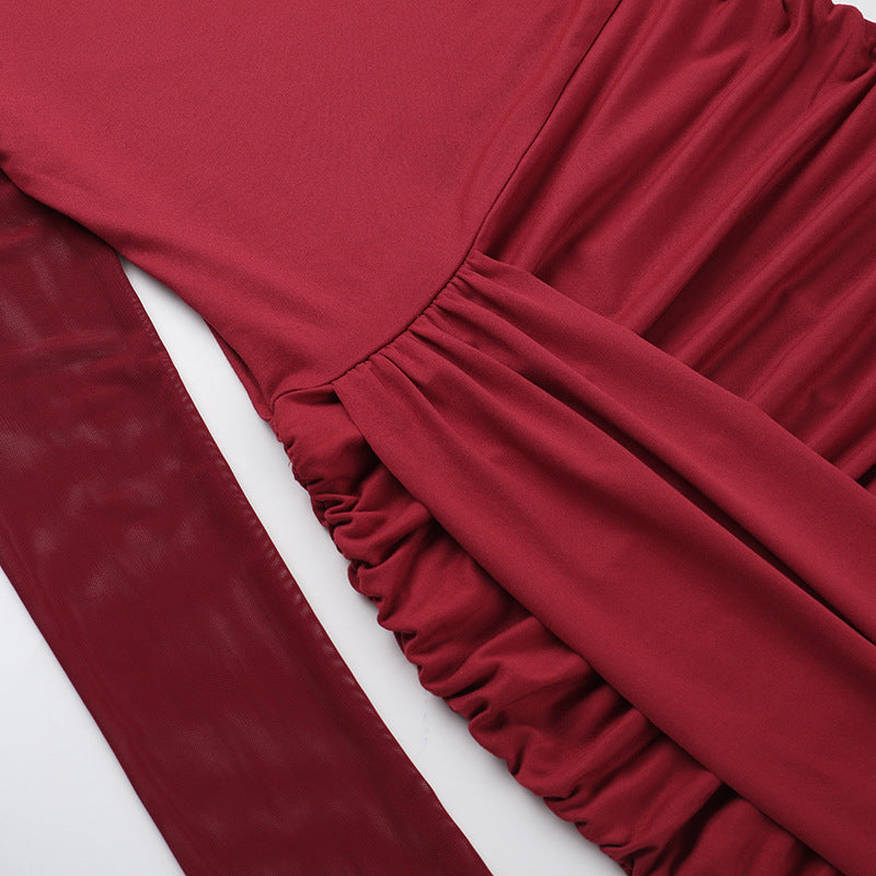 Rave Mini Bodycon-Red