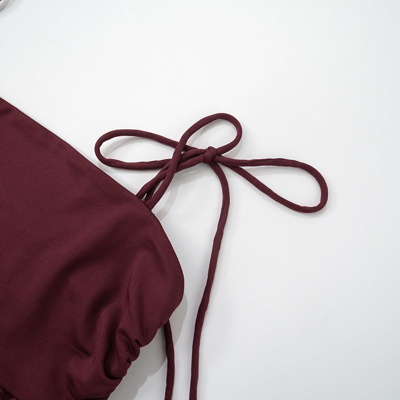 Stella Maxi Dress - Maroon