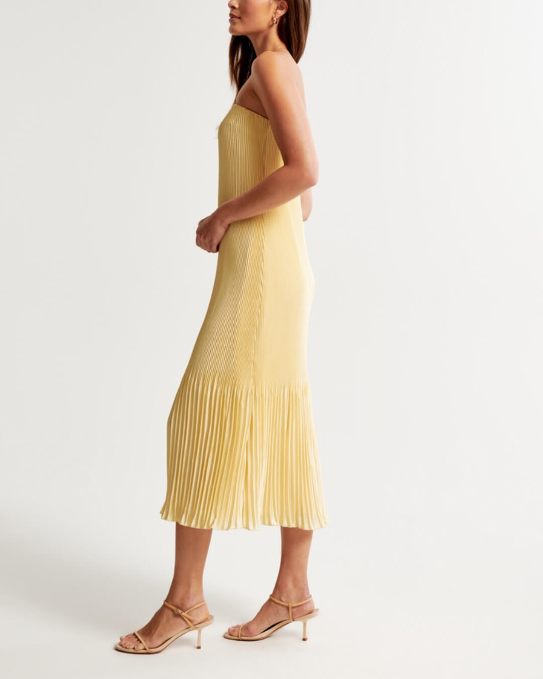 Pleat Release Midi Dress - Fashionpara
