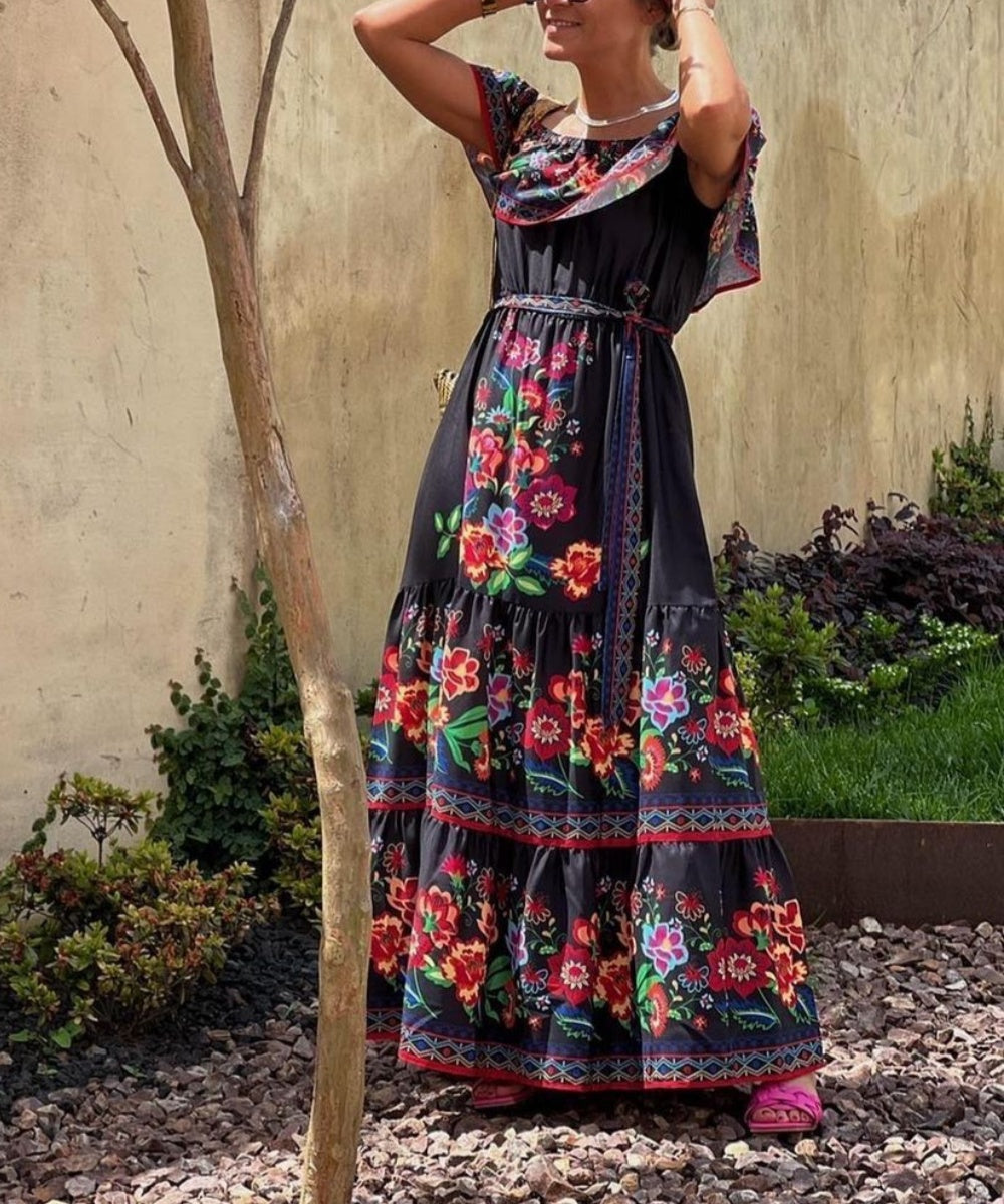 Soft Beach Specialty Print Dress - Fashionpara