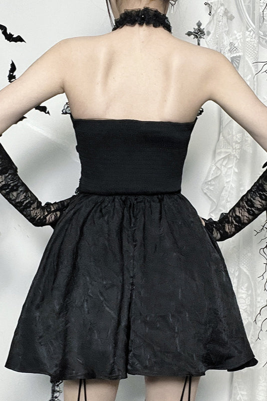 Halloween Heavy Embellished Gothic Dress