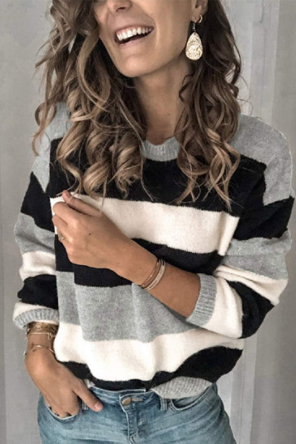 Knitted Long Sleeve Bottoming Shirt