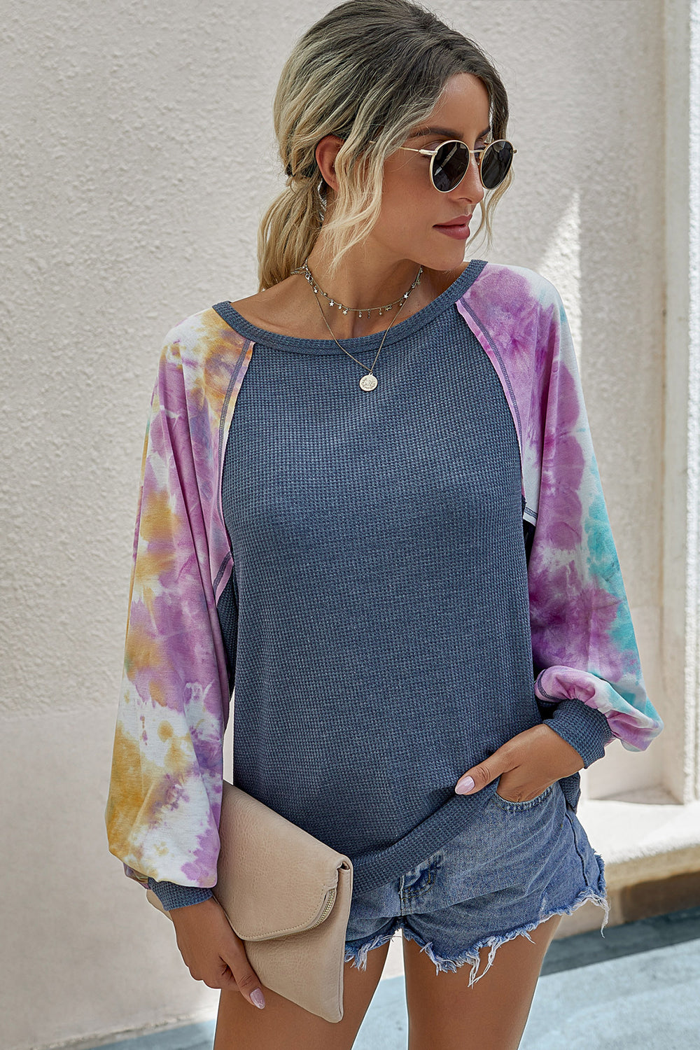 Printed Patchwork Top