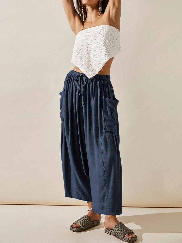 Comfortable Wide-Leg Yoga Pants - Fashionpara