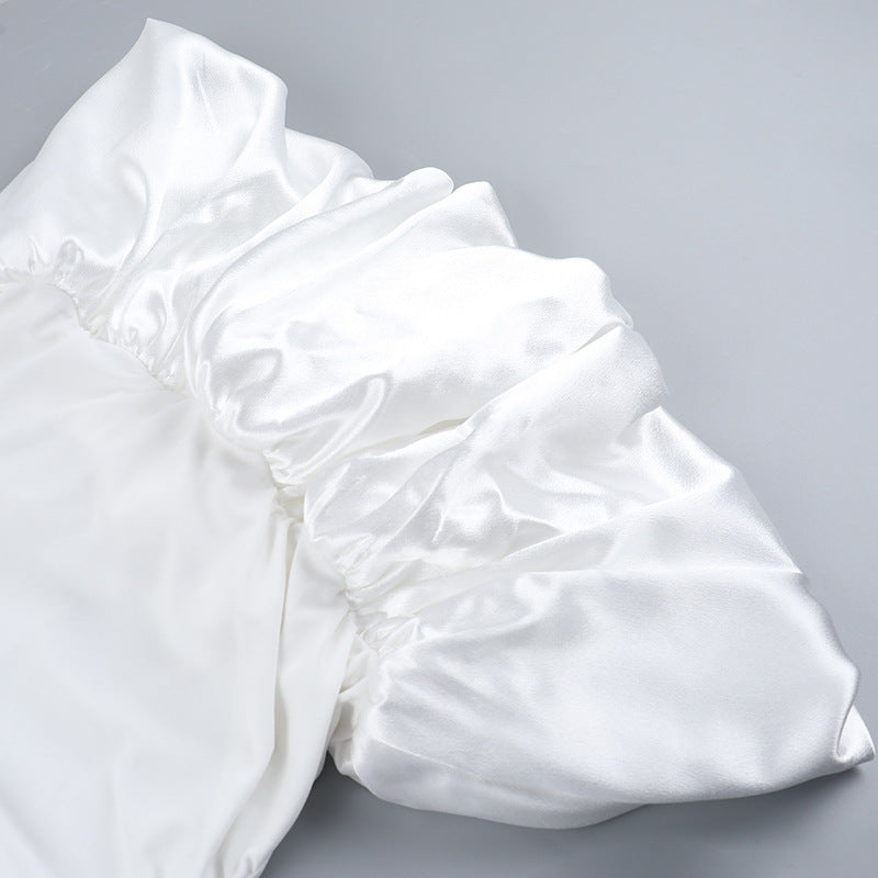 Frostene Off Shoulder Mini Dress-White