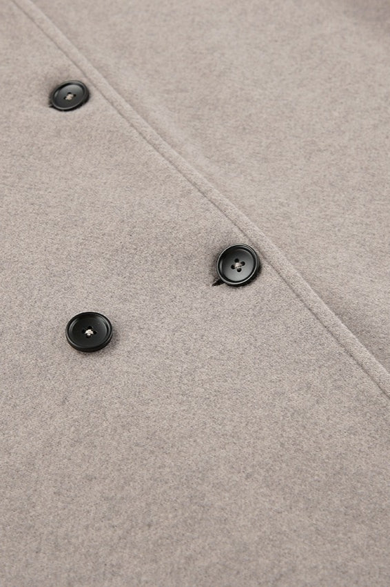 Elegant Vintage Woolen Office Coat for Timeless Style